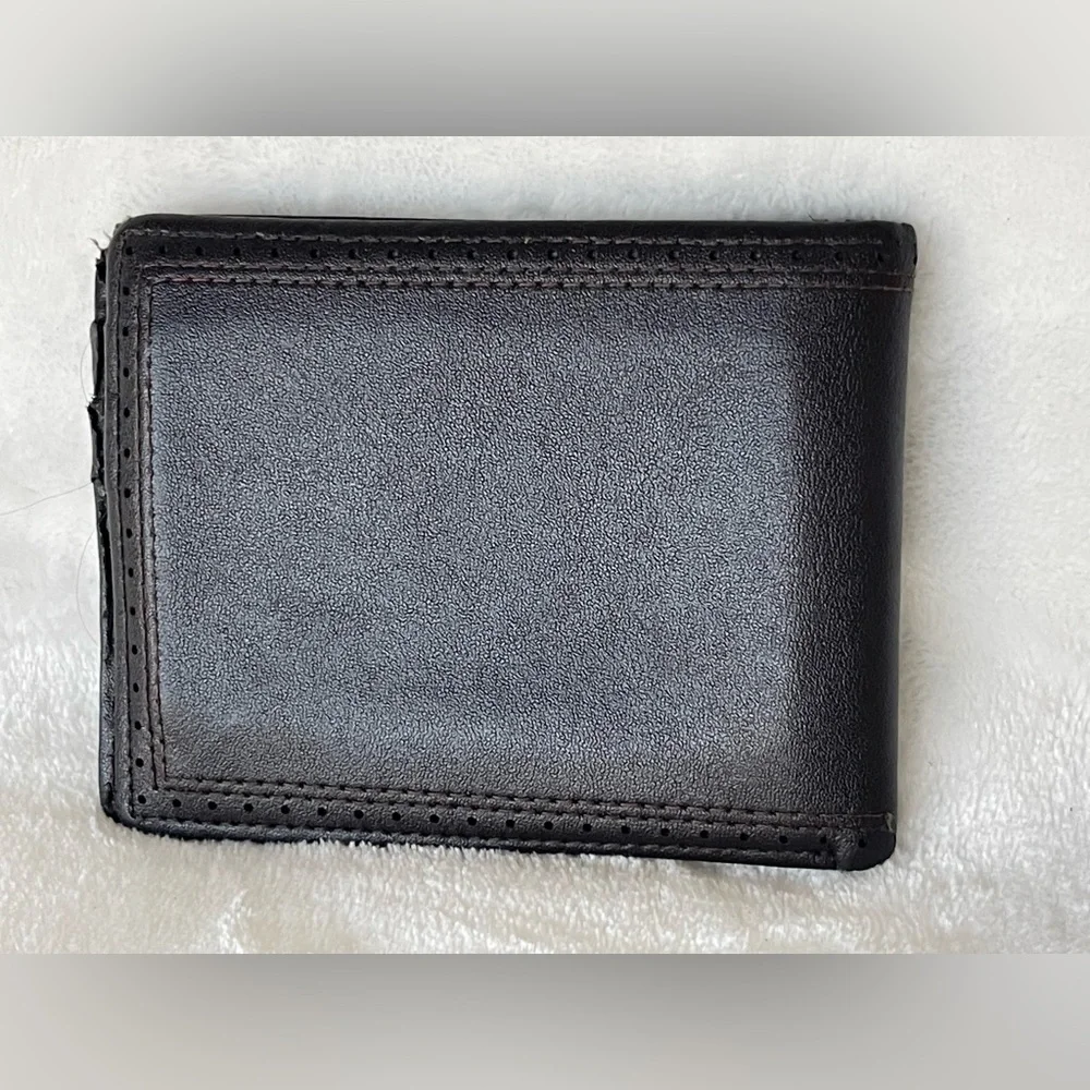 Men’s Penguin, leather wallet, brown